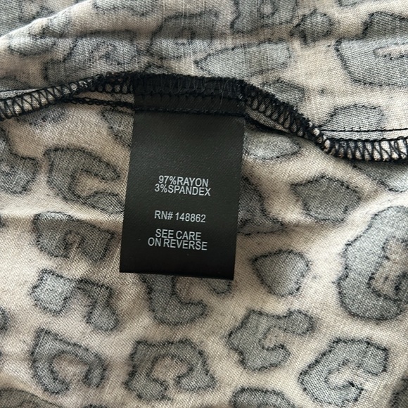 Torrid Dress Size 1X Brown Leopard Print Button Up Short Sleeve w/ pockets - Picture 6 of 6